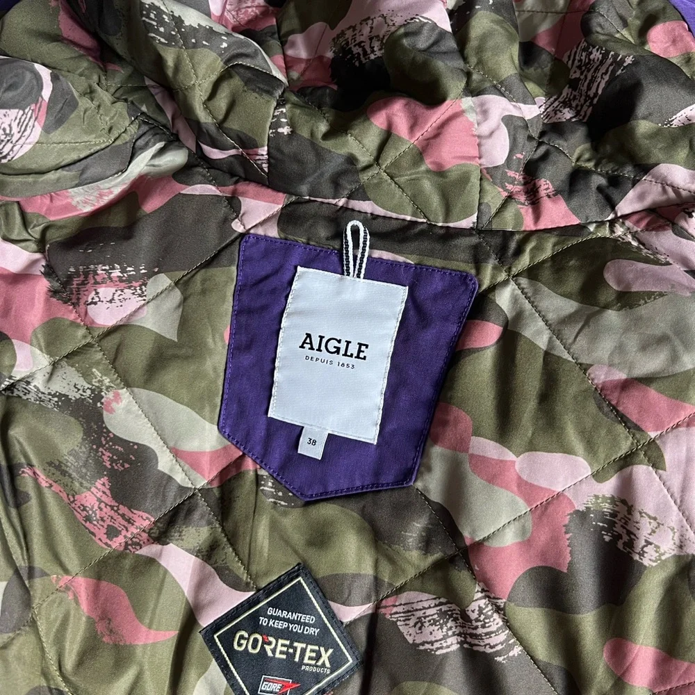Aigle Purple Goretex Parka - Picture 10 of 14
